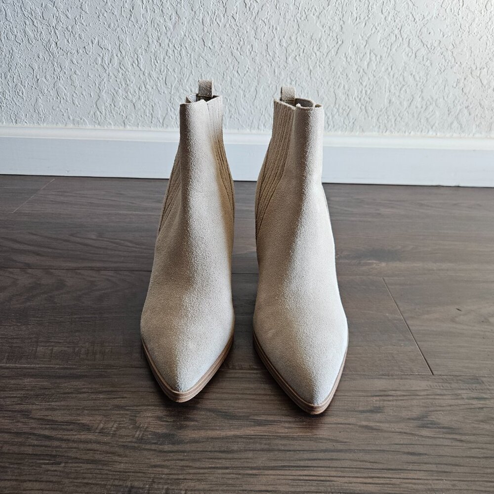 Marc Fisher Alva Pointy Toe Bootie In Light Natur… - image 5